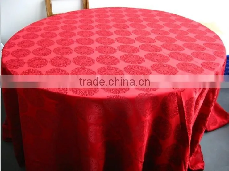 Damask fabric table cloth for banquet
