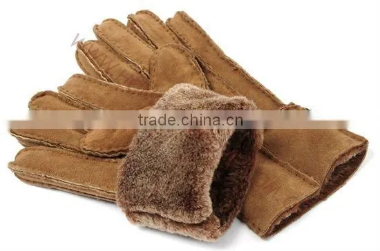 HS1319 double face leather gloves