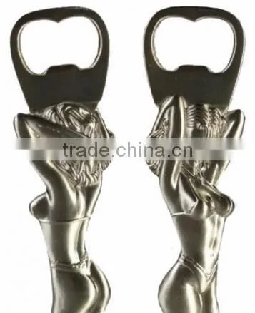 hot sale stainless steel fighter man shape style bottle opener with other tools