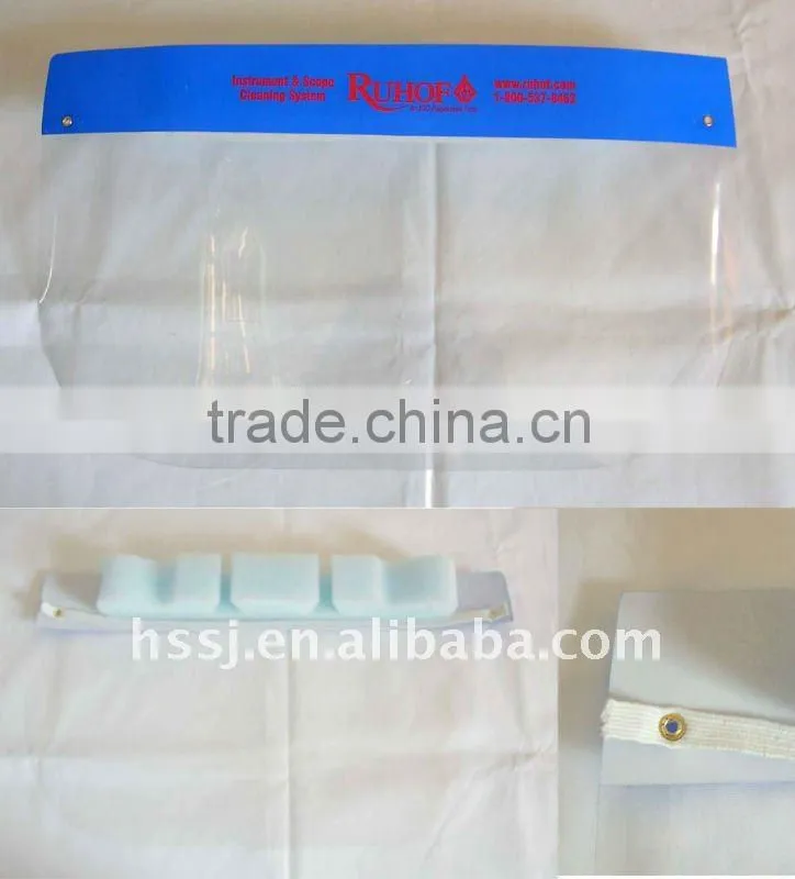 2016 New Protective headband ABS face visor with PP headgear PC helmet headgear PVC head gear for sales