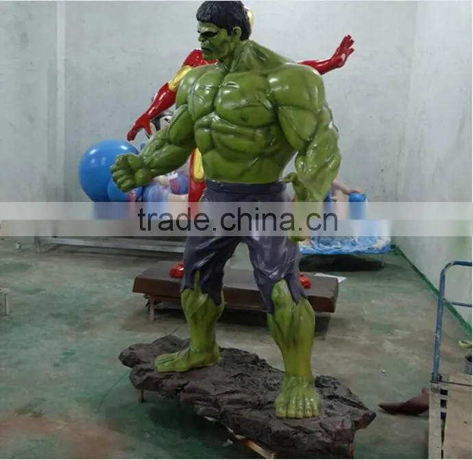 Amusement Park fiberglass life size fiberglass hulk
