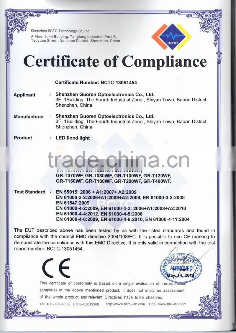 20 w commercial project bright led flood lamp waterproof CE RoHs