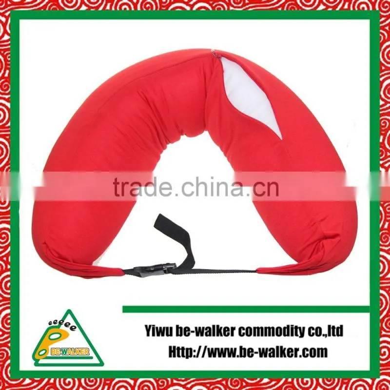 Car Seat Travel Pillow Cushion Cartoon Animal Beads U Shape emoji Pillow