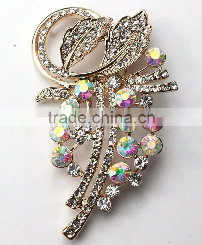 Enamel Metal Flower Brooches Wedding Brooches