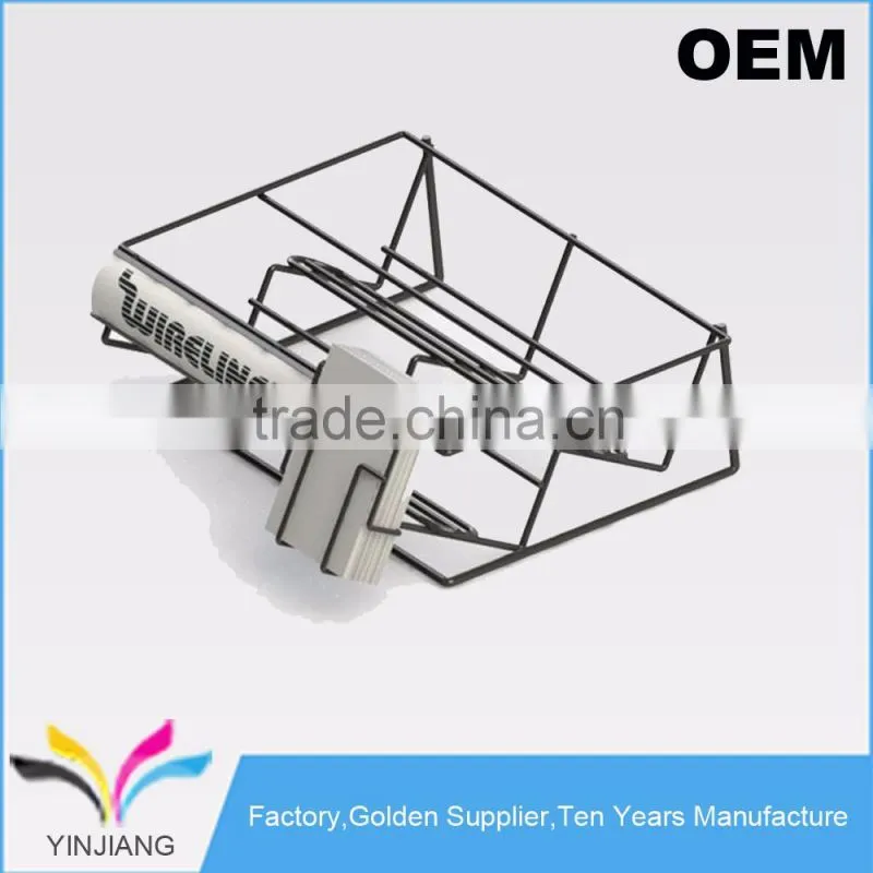 Quality Guarantee 8 Bottles Metal Counter Top Wine Display