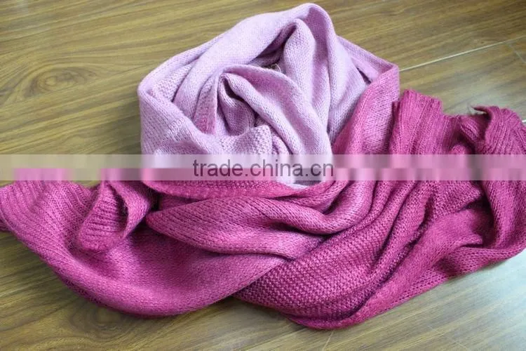fashion lady acrylic knitted shawl