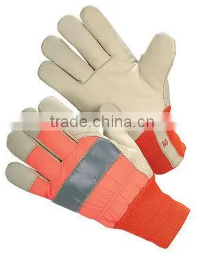 JS0026,Cow Grain Leather Safety Winter Glove