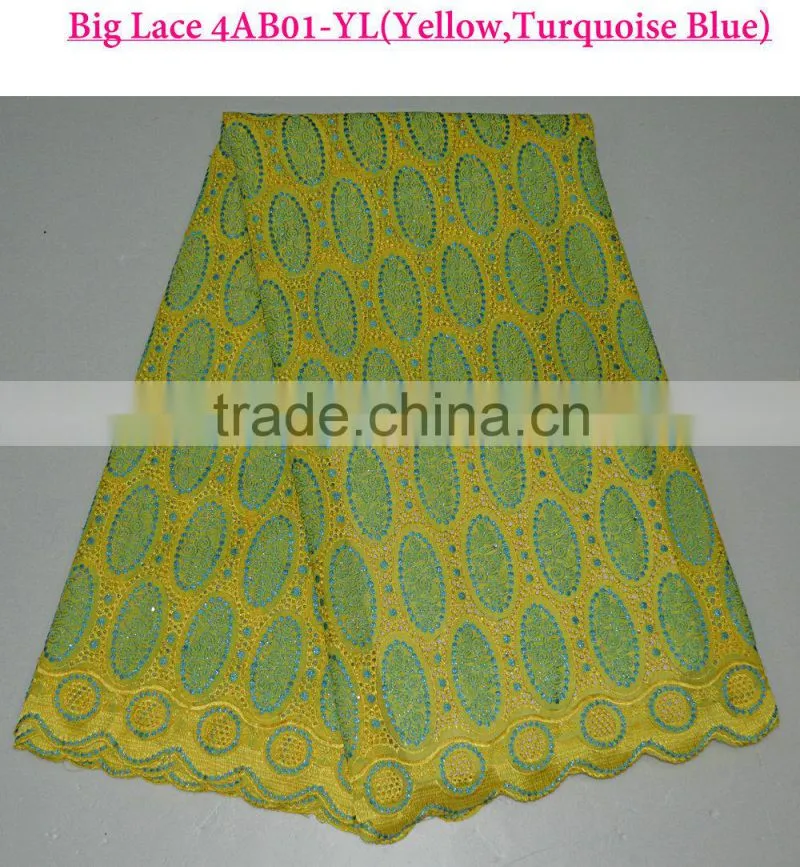 Beautiful party dress custom embroidery fabric combed cotton fabric designer dress