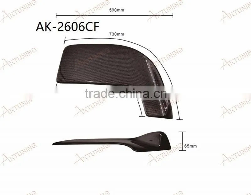 Carbon fiber material and front bumper lip diffuseer universal