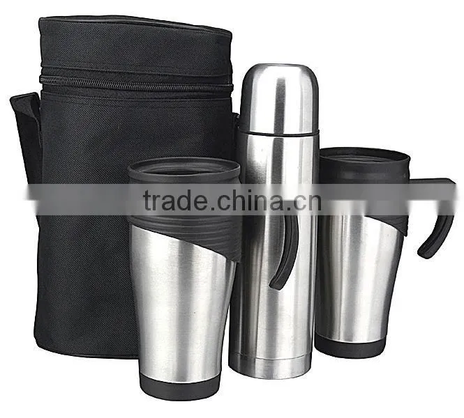 2014 promotional stainless steel thermos business thermos flask gift sets