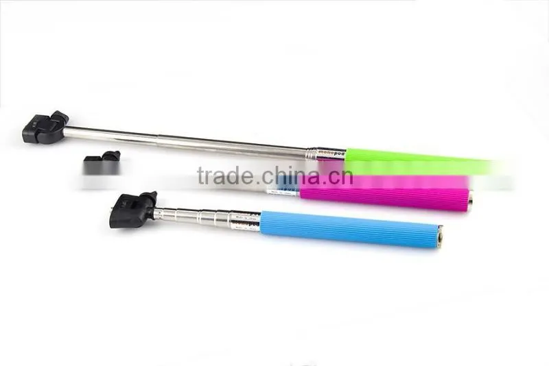 Extended colorful bluetooth selfie stick, selfie stick with remote, selfie stick with bluetooth