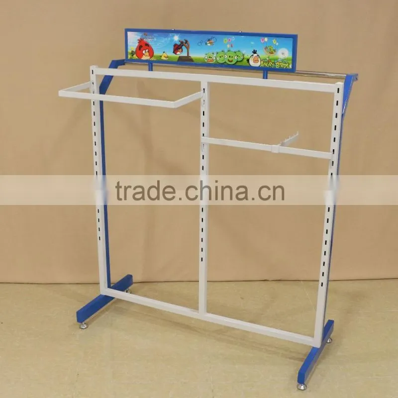 Metal multi-purpose rack hanging clothing display racks display stand