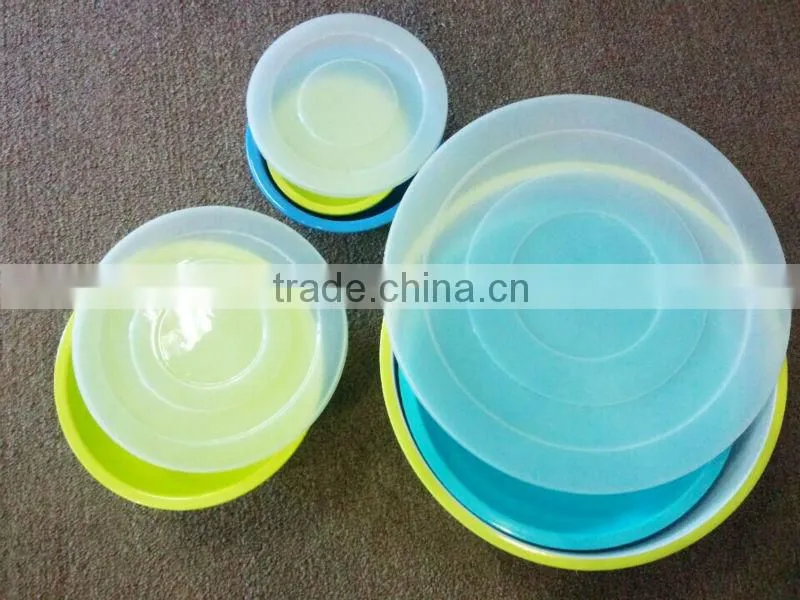 5pc color melamine mixing bowl with lips