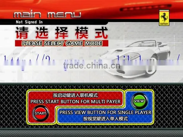 Coin Operated Outrun 2016 Simulator Car Racing Motherboard Kit Arcade Simulator Car Raicng Game Console