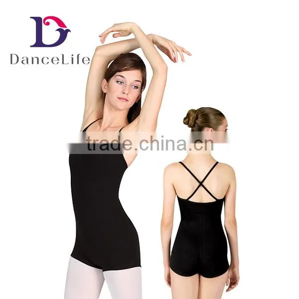 A2616 Adult's shorty ballet dance unitard,camisole unitards,gymnastic unitard