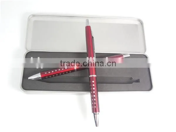 Office business cheap promotional custom logo metal pen gift box set
