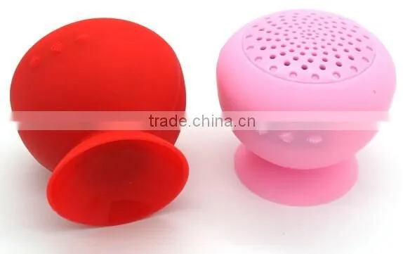 Mini silicone bluetooth wireless rainbow mushroom speaker