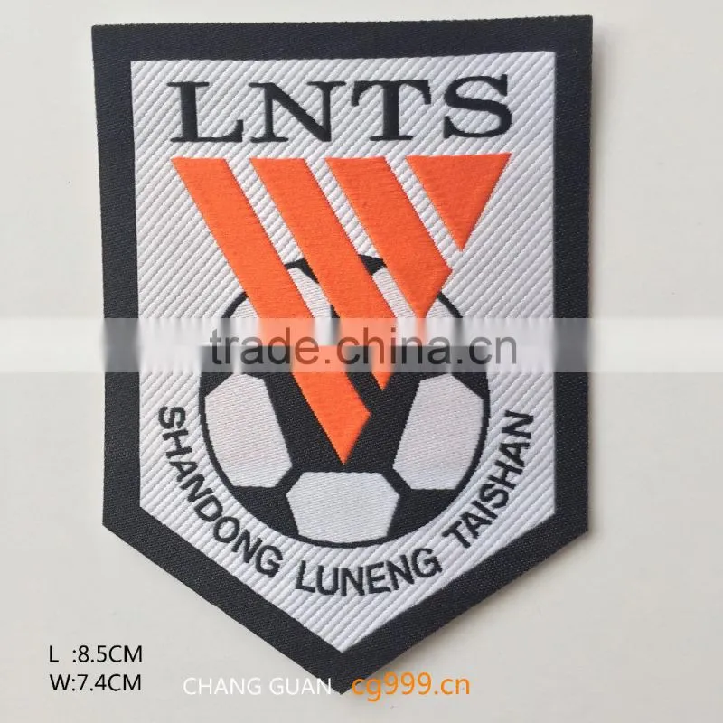 The football woven label that the world famous brand appointed production