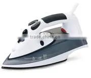 Hotel appliance ironing board set with iron and holder