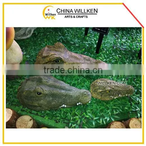 Resin garden crocodile design of floating items