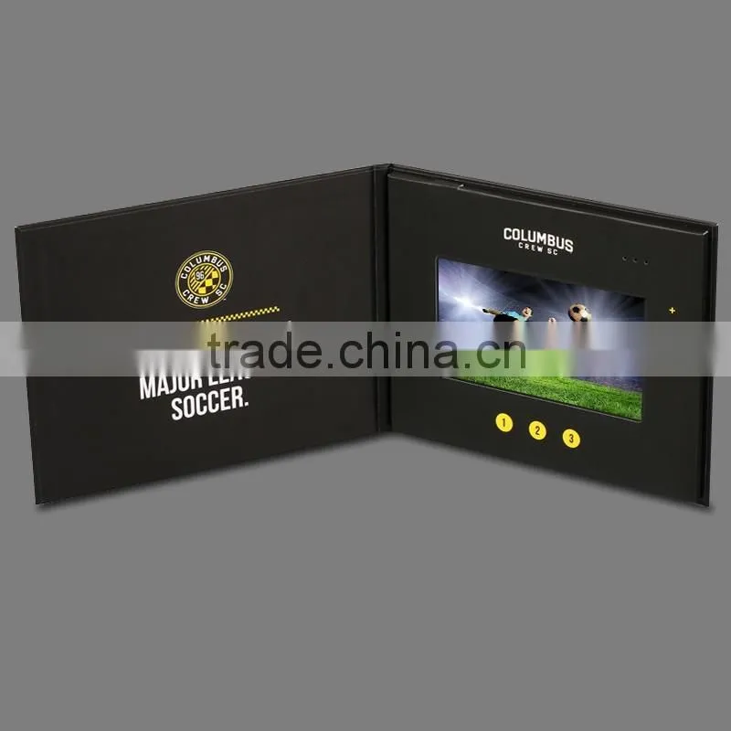 sport theme video brochure cards 7" hd