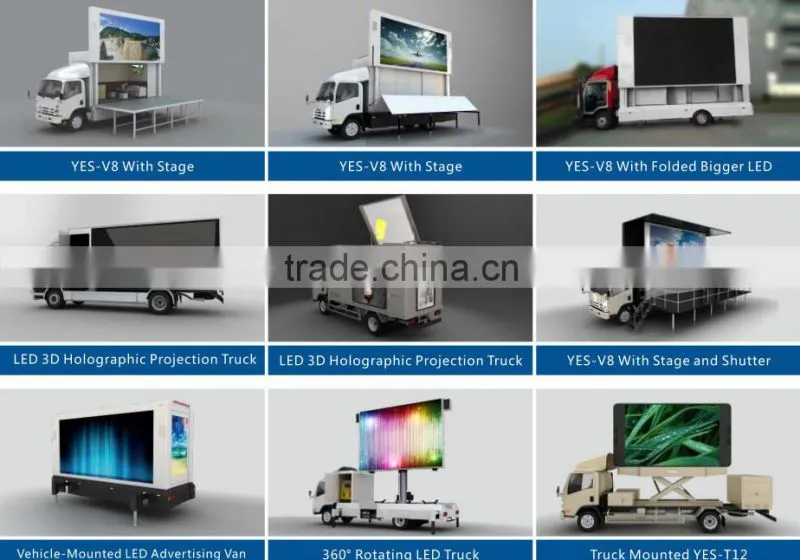 YEESO Mobile LED Container Truck with big portable stage