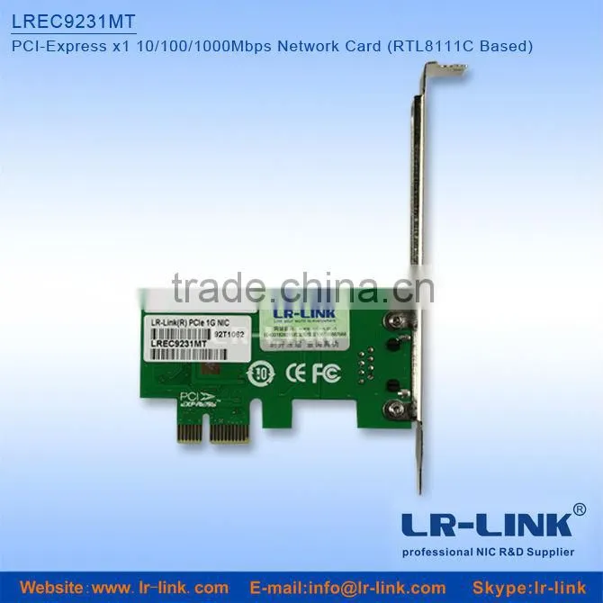 pci-e 10/100/1000Mbps RTL8111C realtek rj45 ethernet card