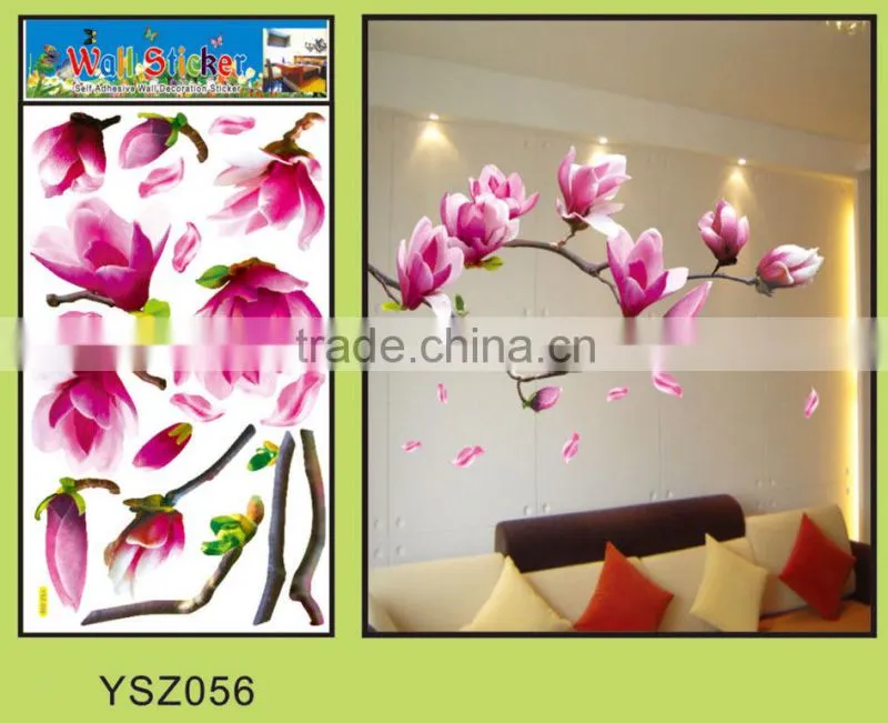 2014 hot sale custom wall sticker,tree wall sticker,5d home decor pvc wall sticker