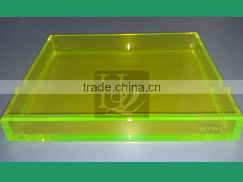 Colorful Square acrylic tray coffee tray