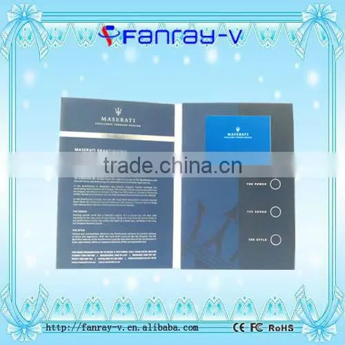 New Arrival!! 4.3" electronic card,thin video player card,card with video