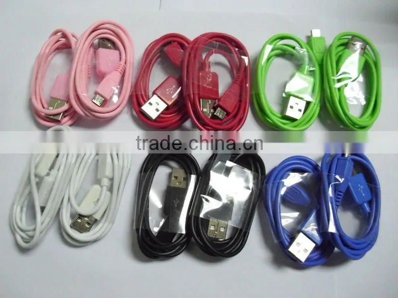 Micro USB Data Cable For Mobile Phone /Samsung Galaxy With ROHS