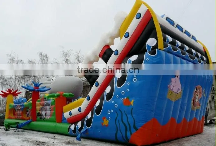2014 hot sale Inflatable fun city park game ,funny animal amusement park for kids