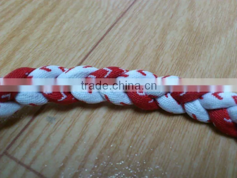 2012 Stitch Baseball Sports Necklace, Tornado Titanium Negative Ion Stitching Necklace White with Red Stitching Thread