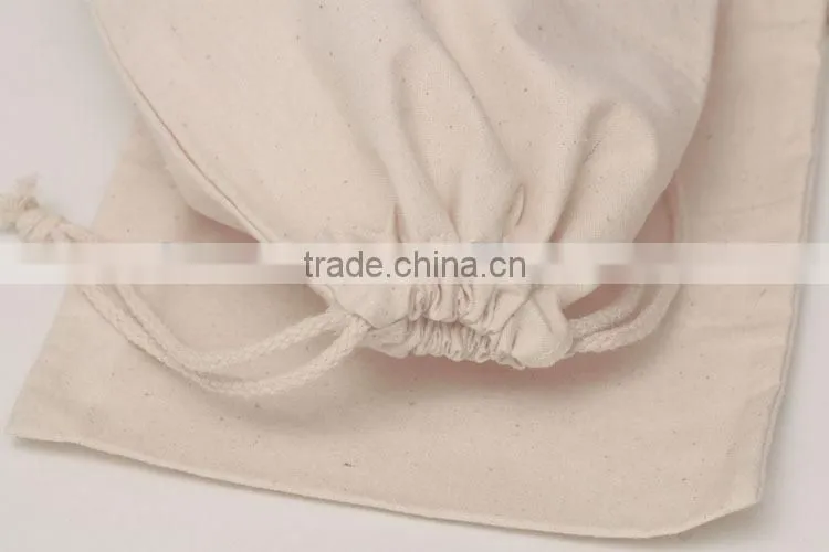 Standard size wholesale extra large cotton drawstring bag