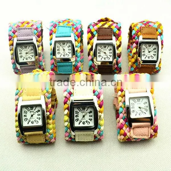 2013 fashion braid wrist watch