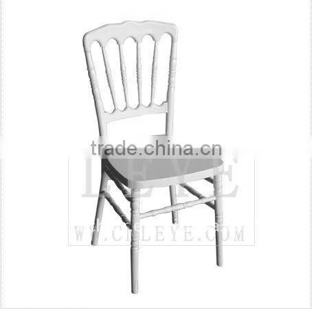 white resin wedding and event chair