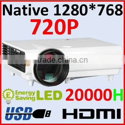 Cheap 1024x768 HDMI Professional Cinema Projector LED 1080p