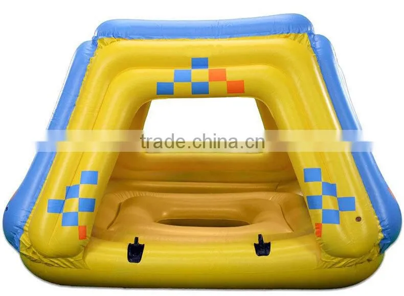 Inflatable Water Floating Fortress for Four Person , inflatable water games, play games on water