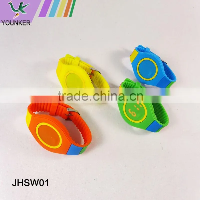 2016 Fashion Touch Screen LED Silicone Watch, Rainbow Band Led Silicone Watch