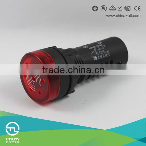 AC220V 20mA Energy Saving LED Indicator Light Green Yellow Red / 22mm panel mound led indicator light CE RoHS