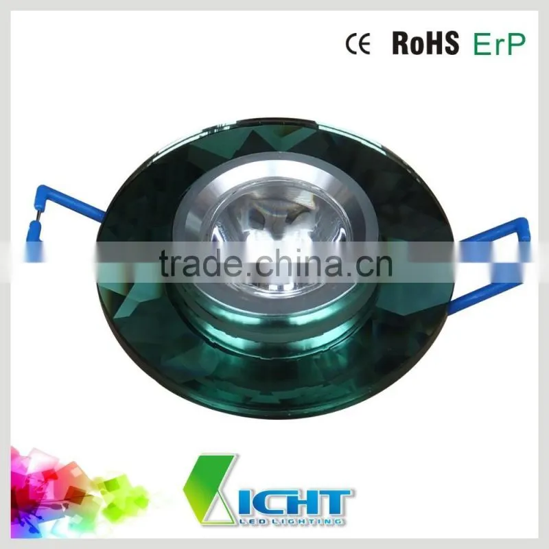 glass crystal led downlight housing for MR16 LED ceiling lamp accessory