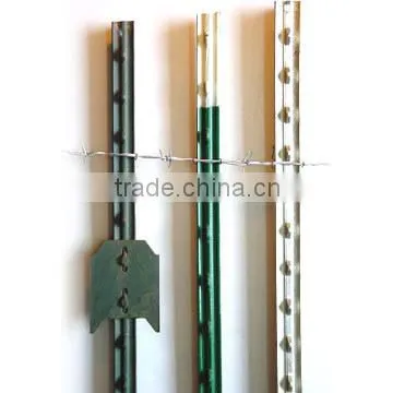 Galvanized or PVC Coated t fence Post