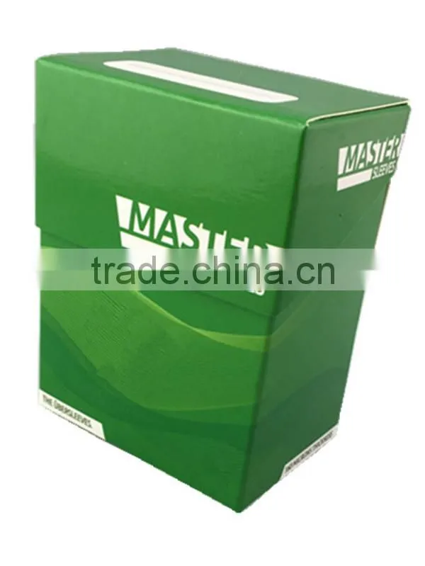 Paper board Deck Box with customized color for 80+ game card with sleeves