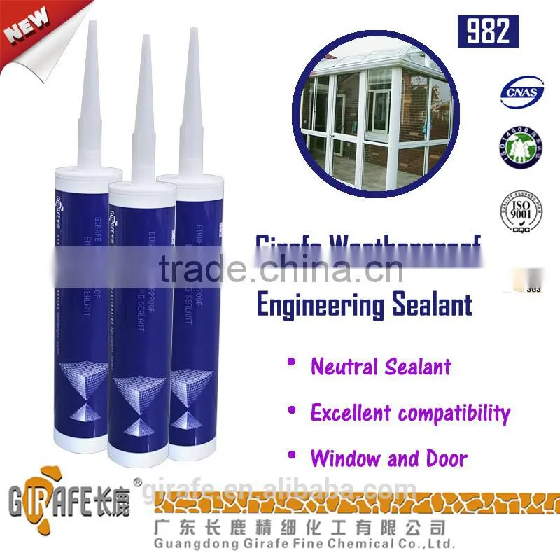 Float glass, Reflective glass, Tempered glass, Laminated glass, Solar glass Silicone Sealant