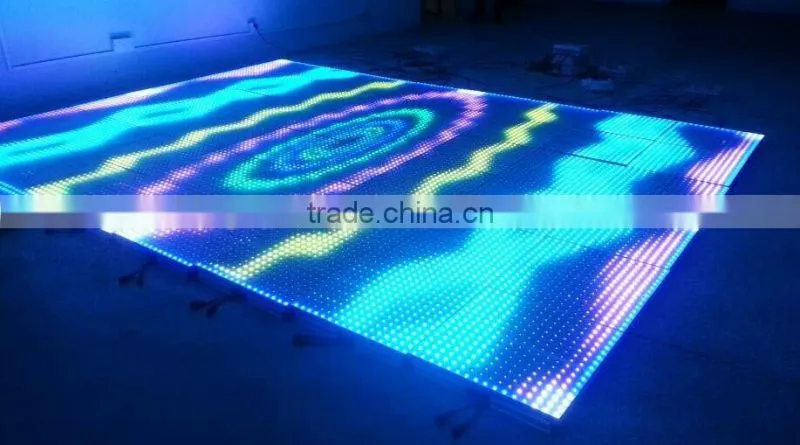 China LED Display Panel 50X50cm Video Dance Floor For Sale 3D Effect Stage Lighting Wedding Christmas Decorative Club Party