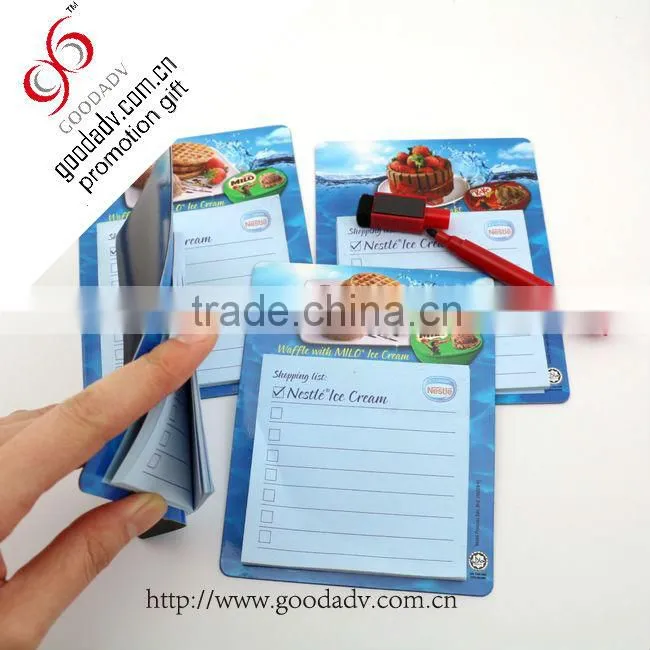 Custom Shaped and Decorative fridge magnet note pad