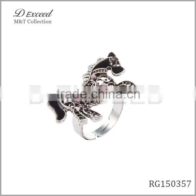 Horse ring,new design gold finger ring for girls