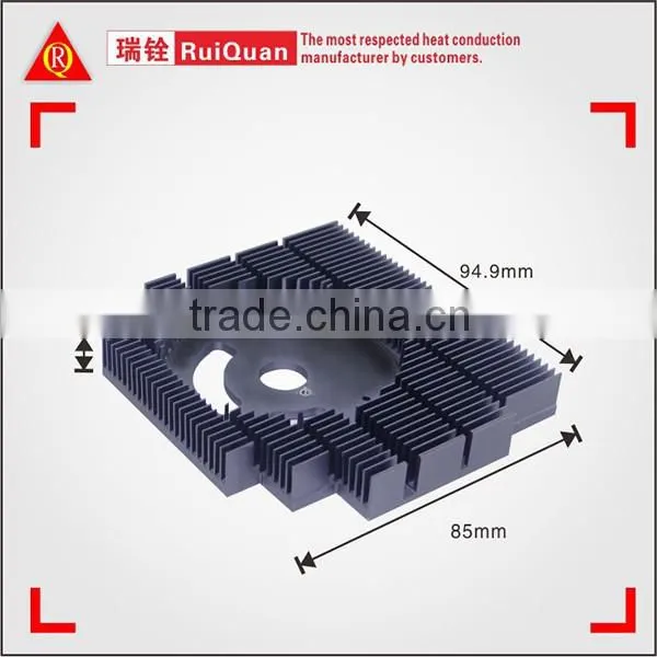 VGA cooler heatsink with high performance and black anodizing