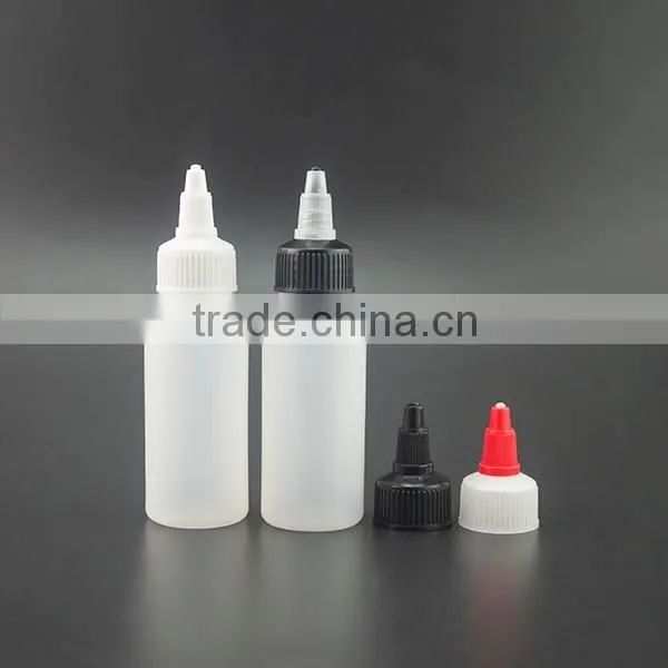 30ml 60ml 100ml 120ml PET plastic bottle glue bottles twist top cap for cosmetic packing