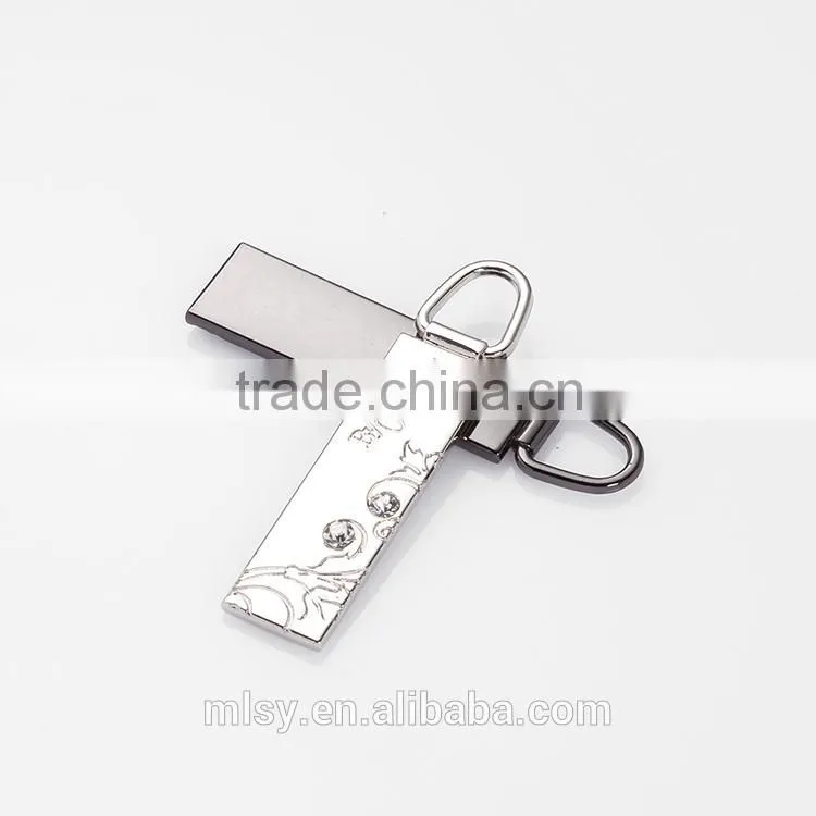 Classic charm metal head zipper puller with rhinestone Brightness B1-80030